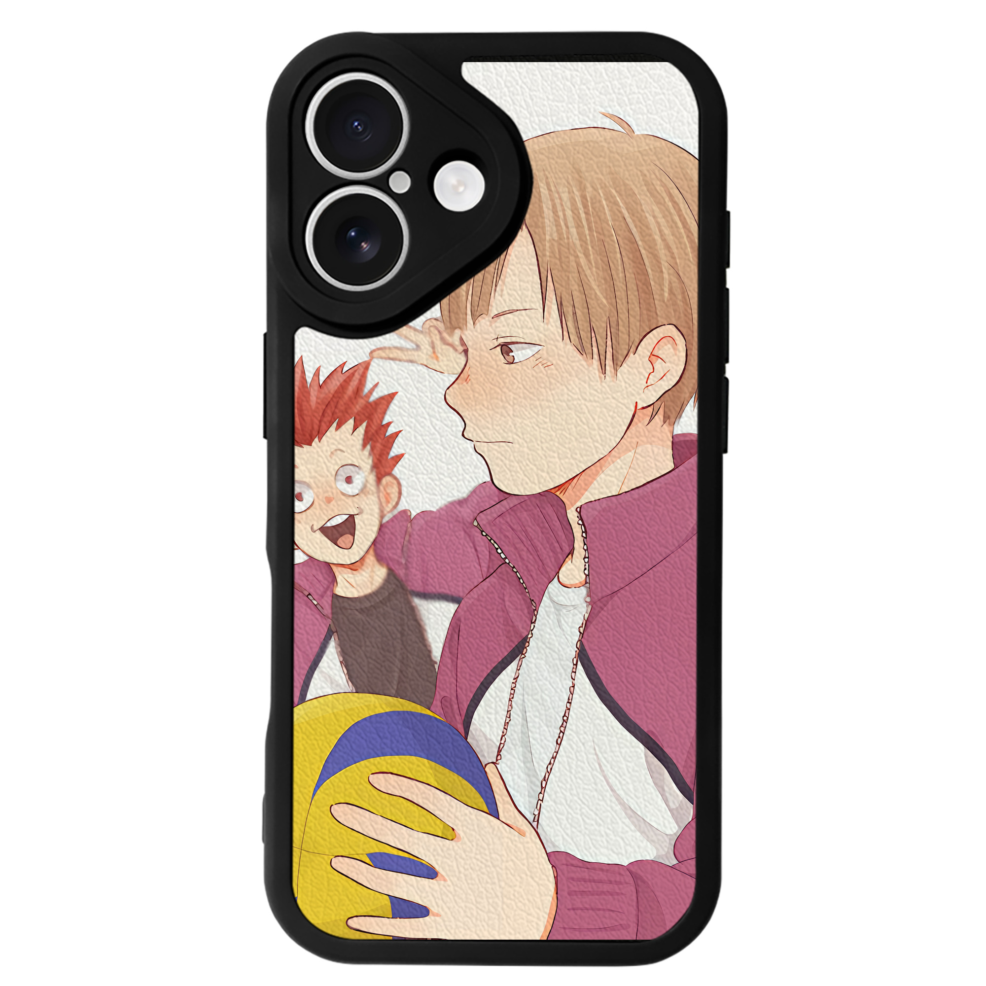 （画像用） ハイキュー!! Haikyu!! 【iPhone 16シリーズ対応】シリコンスマホケース（レザー調） 材質：シリコン